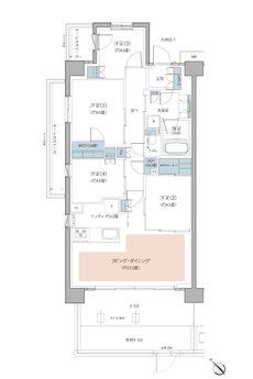 リーフィアレジデンス栗平テラス 間取り At TYPE