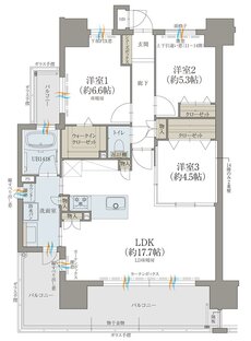 オーヴィジョン上熊本駅前 間取り A TYPE〈MENUPLAN〉