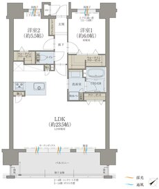 オーヴィジョン上熊本駅前 間取り C TYPE〈MENUPLAN〉