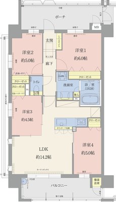エイルマンション九大学研都市 間取り Aタイプ