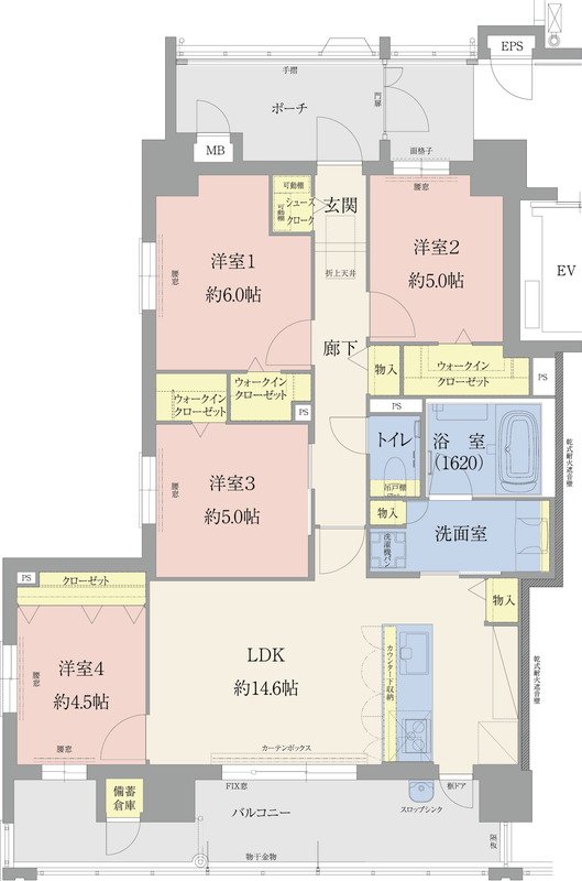 エイルマンション九大学研都市 間取り Fタイプ