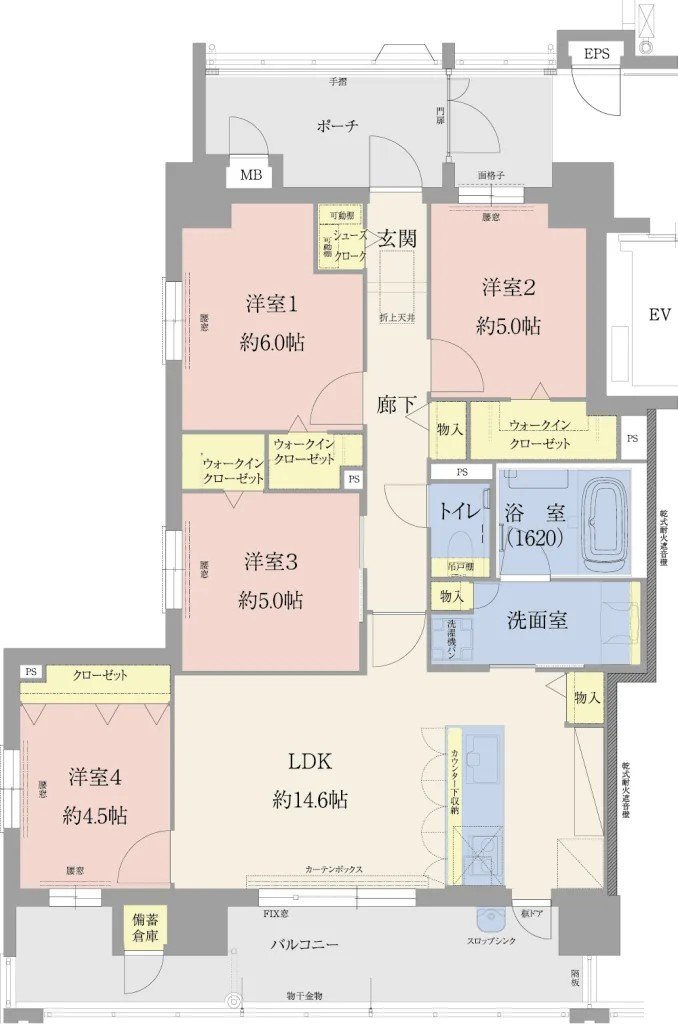 エイルマンション九大学研都市 間取り Fタイプ