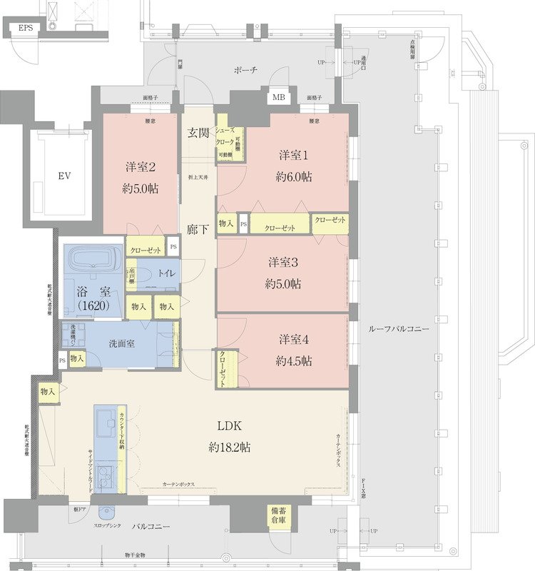 エイルマンション九大学研都市 間取り Gタイプ