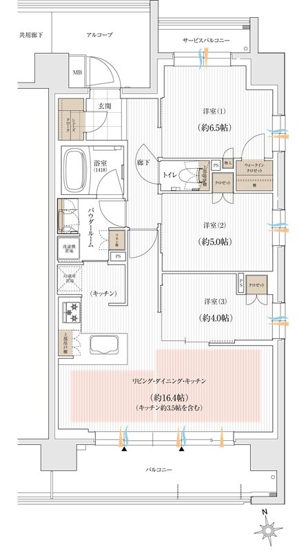ユニハイム朝霞本町 間取り Iタイプ