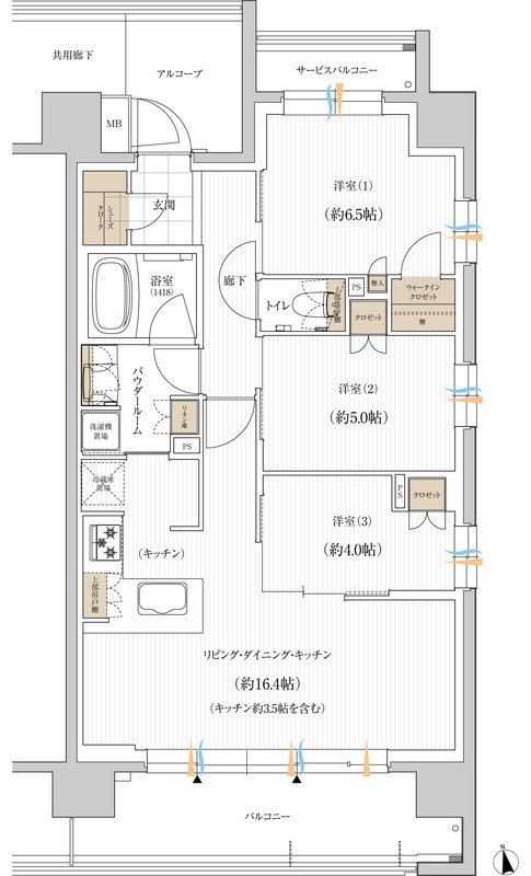 ユニハイム朝霞本町 間取り Iタイプ