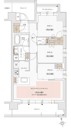 ユニハイム朝霞本町 間取り Iタイプ