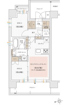ユニハイム朝霞本町 間取り Aタイプ