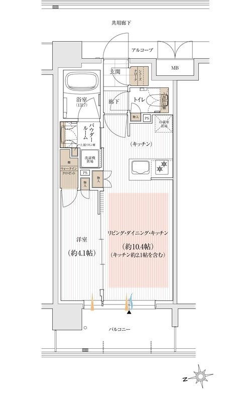 ユニハイム朝霞本町 間取り B1タイプ