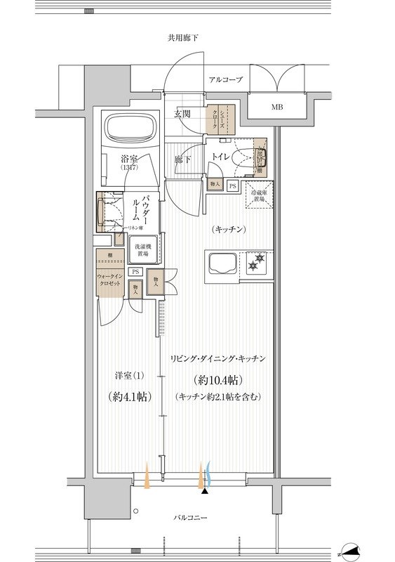 ユニハイム朝霞本町 間取り B1タイプ