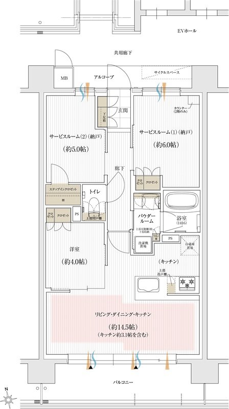 ユニハイム朝霞本町 間取り G1タイプ