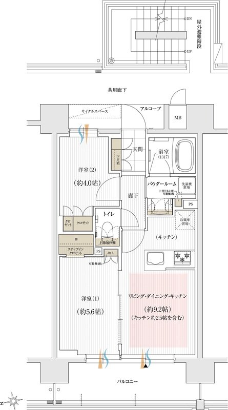 ユニハイム朝霞本町 間取り Cタイプ(メニュープラン)