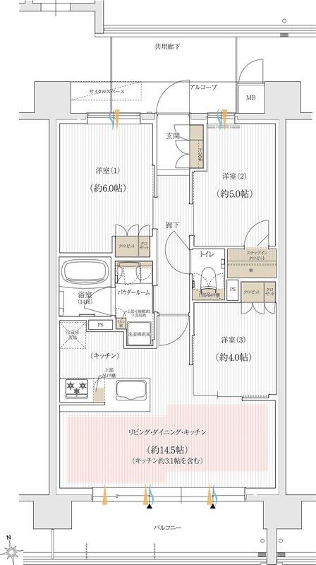 ユニハイム朝霞本町 間取り G2タイプ