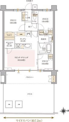 リビオ光が丘ガーデンズ 間取り Ltタイプ