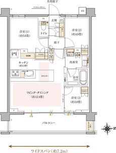 リビオ光が丘ガーデンズ 間取り Nタイプ