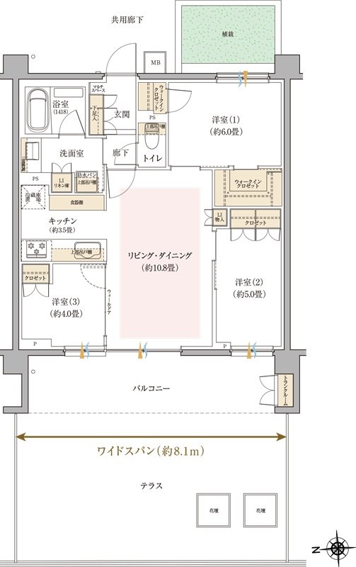 リビオ光が丘ガーデンズ 間取り Stタイプ