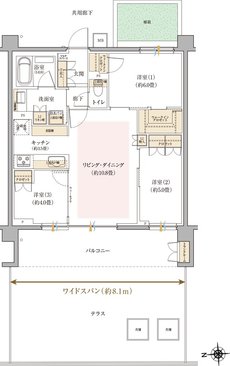 リビオ光が丘ガーデンズ 間取り Stタイプ