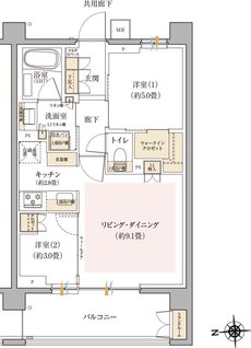 リビオ光が丘ガーデンズ 間取り Vタイプ