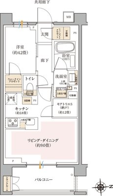 リビオ光が丘ガーデンズ 間取り Gタイプ