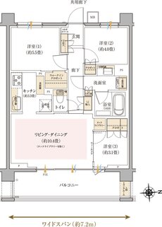 リビオ光が丘ガーデンズ 間取り Mタイプ