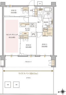リビオ光が丘ガーデンズ 間取り Rtタイプ
