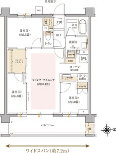リビオ光が丘ガーデンズ 間取り Kタイプ