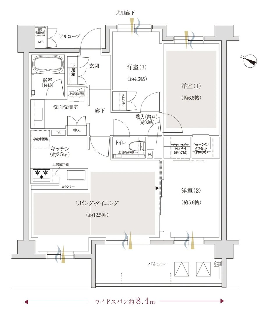 ジオ深沢七丁目 間取り B1 type
