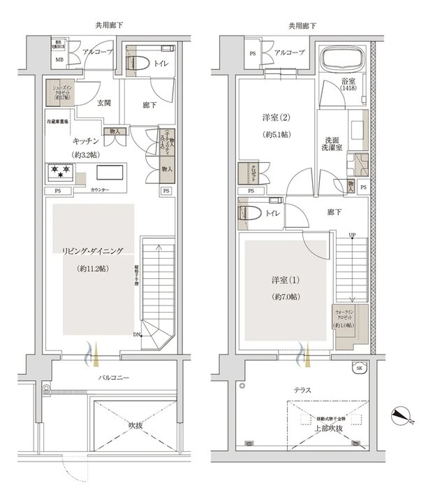ジオ深沢七丁目 間取り M1 type