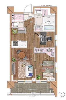 ヴァースクレイシアIDZ千葉 間取り Bタイプ