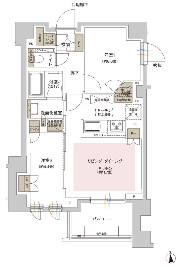 ウィルローズ谷中銀座 間取り C type
