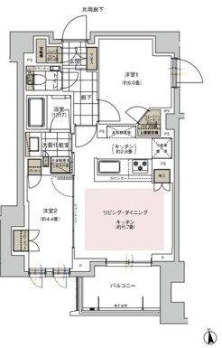 ウィルローズ谷中銀座 間取り C type