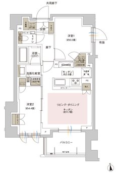 ウィルローズ谷中銀座 間取り C type