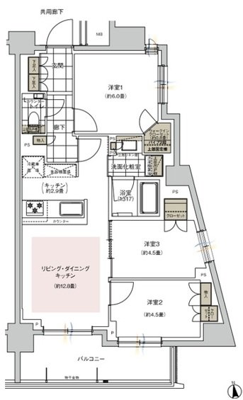 ウィルローズ谷中銀座 間取り A TYPE