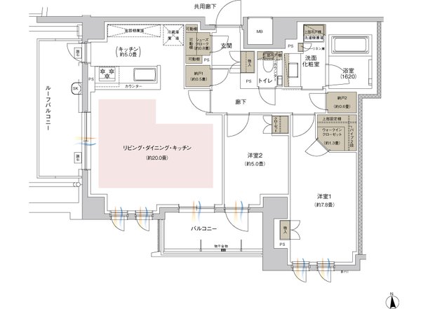 ウィルローズ谷中銀座 間取り I TYPE