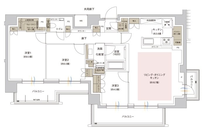 ウィルローズ谷中銀座 間取り J type