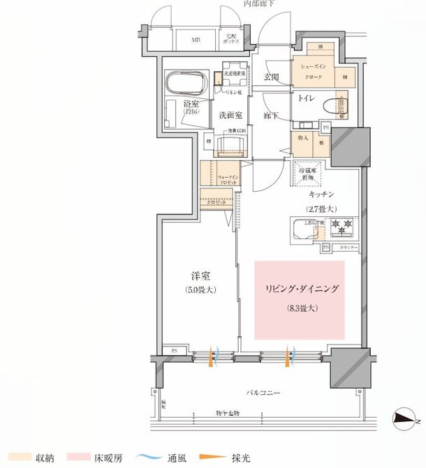 ブランズ札幌大通東 間取り C TYPE