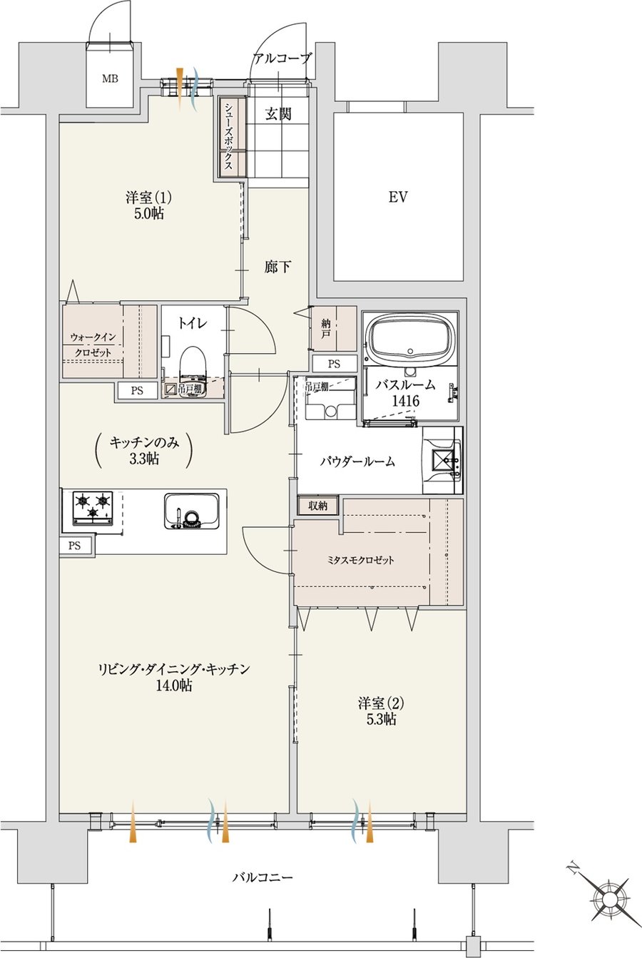 アルファステイツ新発田駅 間取り D TYPE