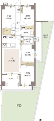 イノバス西新 間取り I1タイプ