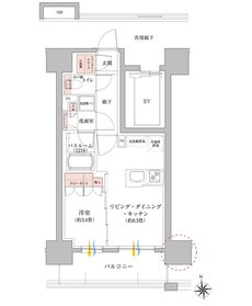 イノバス名駅クロス 間取り Cタイプ