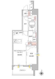 イノバス新瑞橋プロジェクト 間取り Dタイプ(新瑞橋フロント)