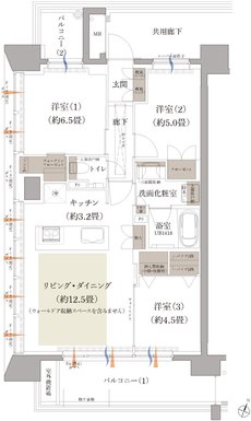 プラウド五橋 間取り F type