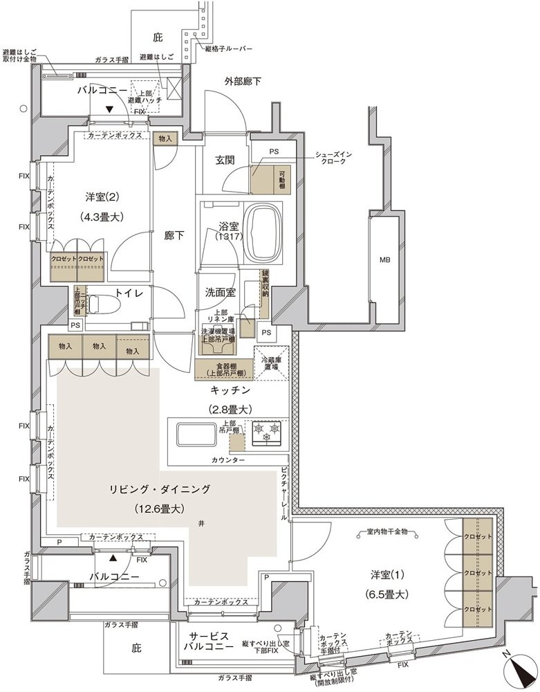 ブランズ武蔵小山 間取り D type