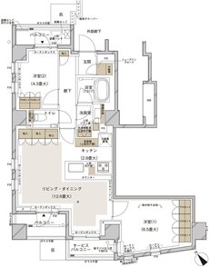 ブランズ武蔵小山 間取り D type