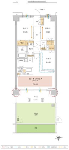 サンクレイドル南鳩ヶ谷ステーションウィズ 間取り Gg type