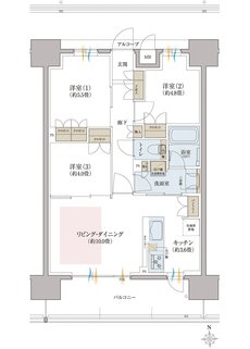 リビオ八戸ノ里駅前 間取り Dタイプ