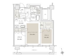 アトラス文京安藤坂 間取り 55Dタイプ（2階）