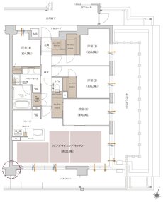プレサンス ロジェ 神戸本山南町 間取り Hr type