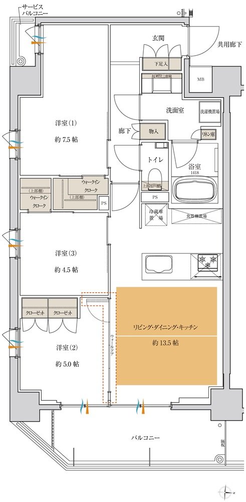 ティサージュ桜山 間取り D type