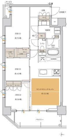 ティサージュ桜山 間取り D type