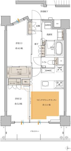 ティサージュ桜山 間取り E type