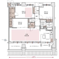 ワコーレ六甲セレンテ 間取り I type